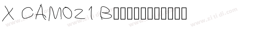 X CAM021 Bold字体下载字体转换